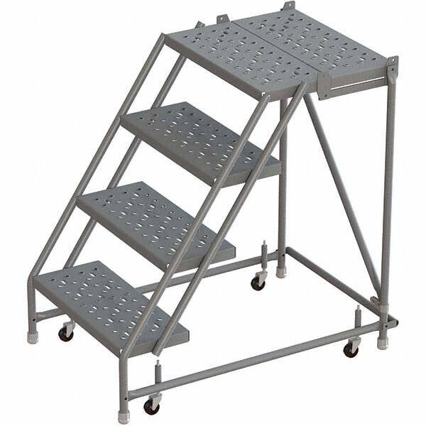 TRI-ARC - Rolling & Wall Mounted Ladders & Platforms Type: Rolling Warehouse Ladder Style: Rolling Platform Ladder - Americas Industrial Supply