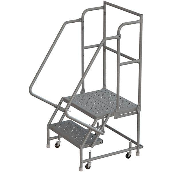 TRI-ARC - Rolling & Wall Mounted Ladders & Platforms Type: Rolling Warehouse Ladder Style: Rolling Platform Ladder - Americas Industrial Supply