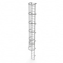 TRI-ARC - Rolling & Wall Mounted Ladders & Platforms Type: Fixed Ladder Style: Safety Cage - Americas Industrial Supply