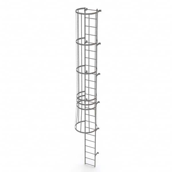 TRI-ARC - Rolling & Wall Mounted Ladders & Platforms Type: Fixed Ladder Style: Safety Cage - Americas Industrial Supply