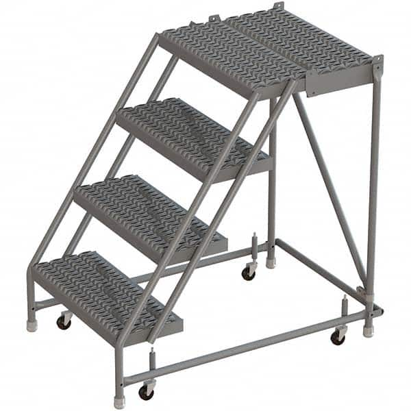 TRI-ARC - Rolling & Wall Mounted Ladders & Platforms Type: Rolling Warehouse Ladder Style: Rolling Platform Ladder - Americas Industrial Supply