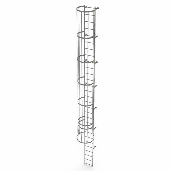 TRI-ARC - Rolling & Wall Mounted Ladders & Platforms Type: Fixed Ladder Style: Safety Cage - Americas Industrial Supply