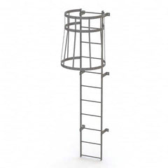 TRI-ARC - Rolling & Wall Mounted Ladders & Platforms Type: Fixed Ladder Style: Safety Cage - Americas Industrial Supply