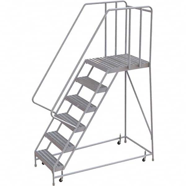 TRI-ARC - Rolling & Wall Mounted Ladders & Platforms Type: Rolling Warehouse Ladder Style: Rolling Safety Ladder - Americas Industrial Supply