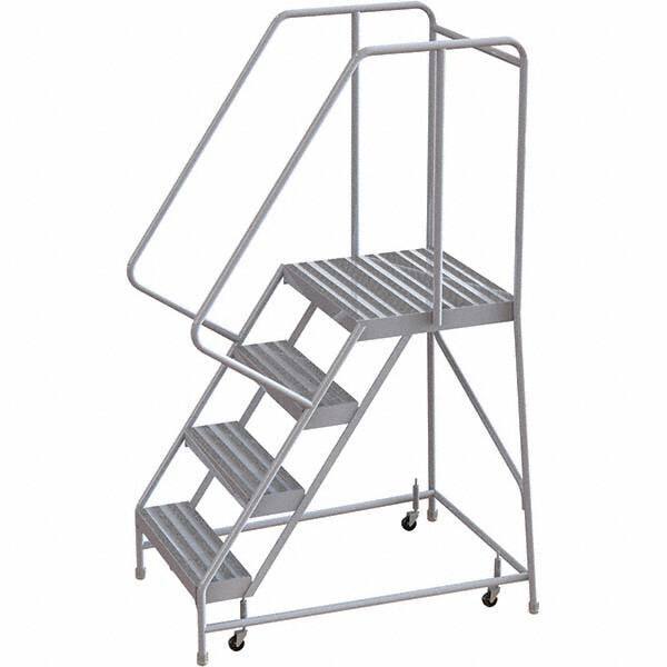 TRI-ARC - Rolling & Wall Mounted Ladders & Platforms Type: Rolling Warehouse Ladder Style: Rolling Safety Ladder - Americas Industrial Supply