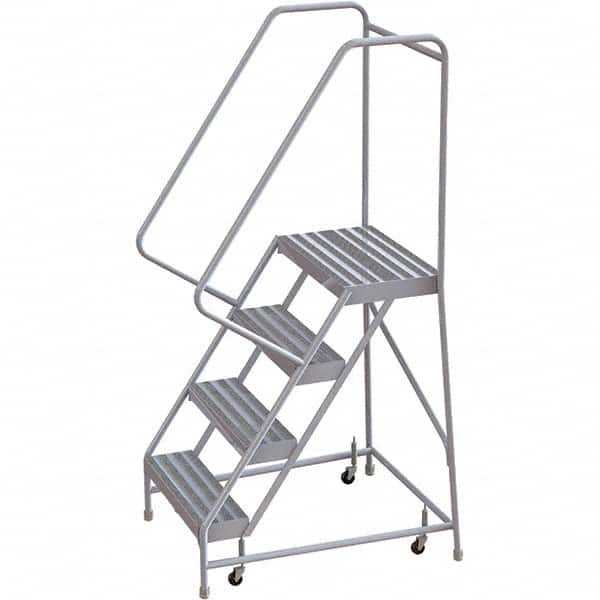 TRI-ARC - Rolling & Wall Mounted Ladders & Platforms Type: Rolling Warehouse Ladder Style: Rolling Safety Ladder - Americas Industrial Supply