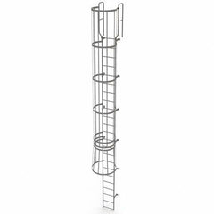 TRI-ARC - Rolling & Wall Mounted Ladders & Platforms Type: Fixed Ladder Style: Safety Cage - Americas Industrial Supply