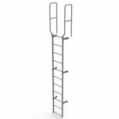 TRI-ARC - Rolling & Wall Mounted Ladders & Platforms Type: Fixed Ladder Style: Safety Cage - Americas Industrial Supply