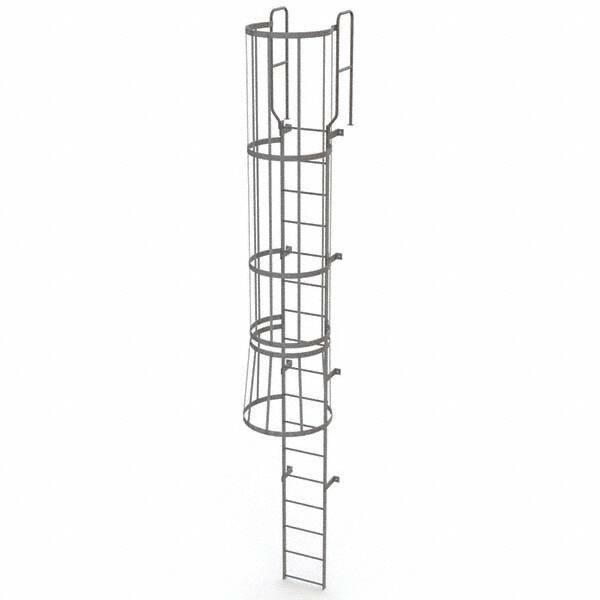 TRI-ARC - Rolling & Wall Mounted Ladders & Platforms Type: Fixed Ladder Style: Safety Cage - Americas Industrial Supply