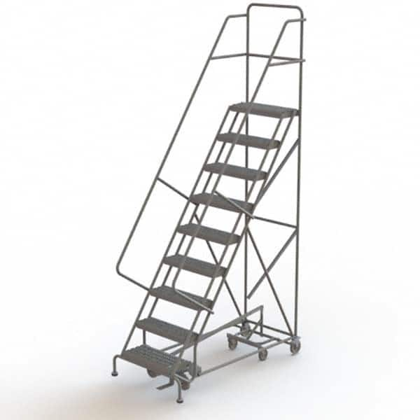 TRI-ARC - Rolling & Wall Mounted Ladders & Platforms Type: All-Directional Ladder Style: Forward Descent 50 Degree Incline - Americas Industrial Supply