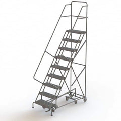 TRI-ARC - Rolling & Wall Mounted Ladders & Platforms Type: All-Directional Ladder Style: Forward Descent 50 Degree Incline - Americas Industrial Supply