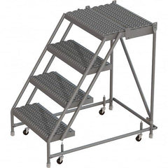 TRI-ARC - Rolling & Wall Mounted Ladders & Platforms Type: Rolling Warehouse Ladder Style: Rolling Platform Ladder - Americas Industrial Supply