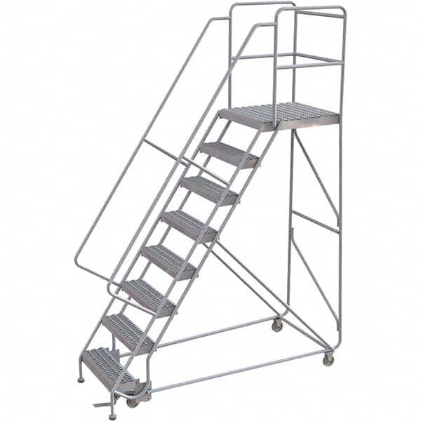 TRI-ARC - Rolling & Wall Mounted Ladders & Platforms Type: Rolling Warehouse Ladder Style: Rolling Safety Ladder - Americas Industrial Supply