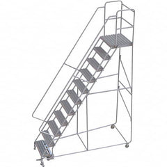 TRI-ARC - Rolling & Wall Mounted Ladders & Platforms Type: Rolling Warehouse Ladder Style: Rolling Safety Ladder - Americas Industrial Supply