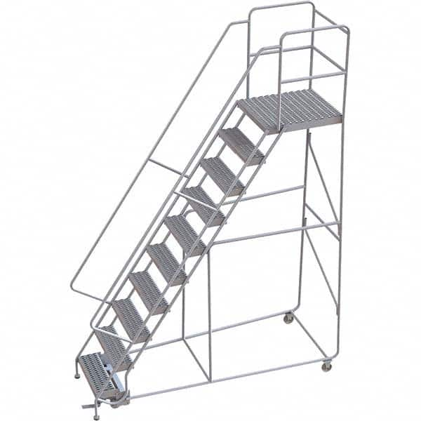 TRI-ARC - Rolling & Wall Mounted Ladders & Platforms Type: Rolling Warehouse Ladder Style: Rolling Safety Ladder - Americas Industrial Supply