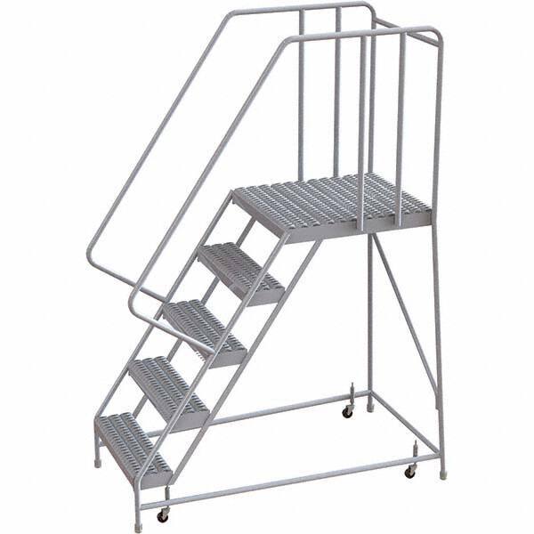 TRI-ARC - Rolling & Wall Mounted Ladders & Platforms Type: Rolling Warehouse Ladder Style: Rolling Safety Ladder - Americas Industrial Supply