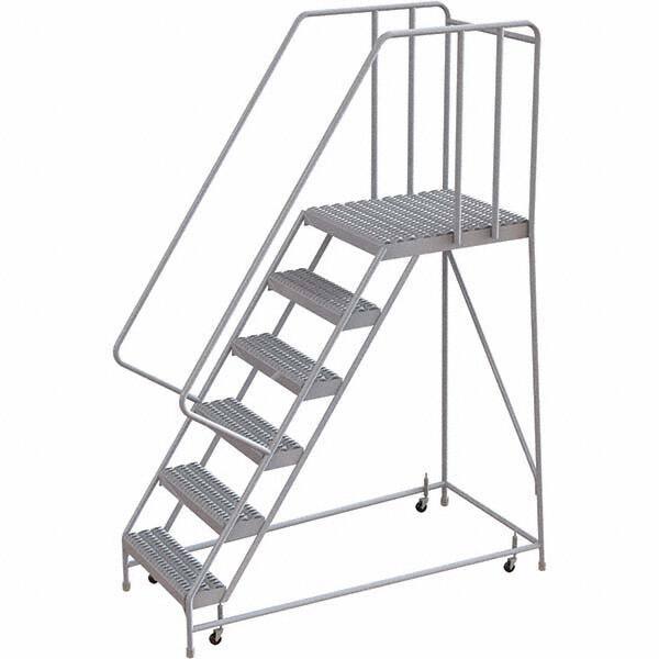 TRI-ARC - Rolling & Wall Mounted Ladders & Platforms Type: Rolling Warehouse Ladder Style: Rolling Safety Ladder - Americas Industrial Supply