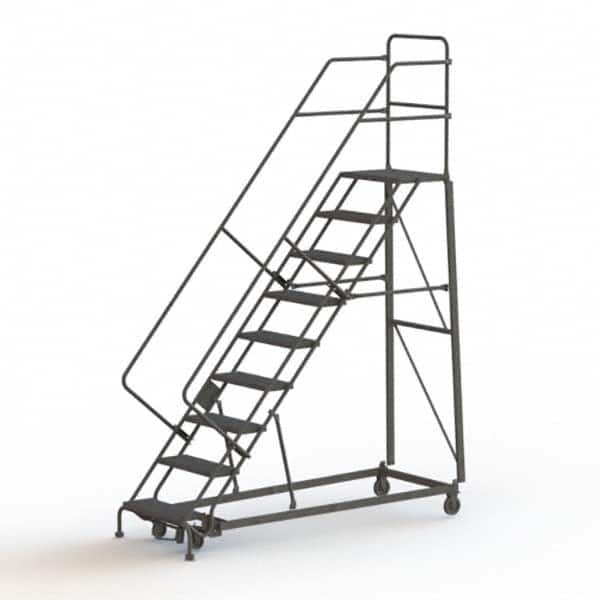 TRI-ARC - Rolling & Wall Mounted Ladders & Platforms Type: Stairway Slope Ladder Style: Rolling Safety Ladder - Americas Industrial Supply