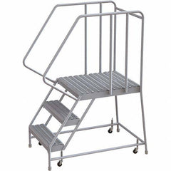 TRI-ARC - Rolling & Wall Mounted Ladders & Platforms Type: Rolling Warehouse Ladder Style: Rolling Safety Ladder - Americas Industrial Supply