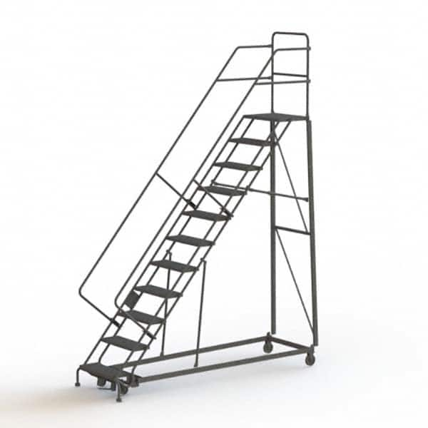 TRI-ARC - Rolling & Wall Mounted Ladders & Platforms Type: Stairway Slope Ladder Style: Rolling Safety Ladder - Americas Industrial Supply