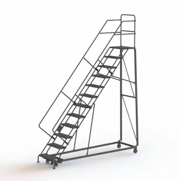 TRI-ARC - Rolling & Wall Mounted Ladders & Platforms Type: Stairway Slope Ladder Style: Rolling Safety Ladder - Americas Industrial Supply