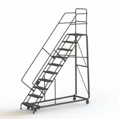 TRI-ARC - Rolling & Wall Mounted Ladders & Platforms Type: Stairway Slope Ladder Style: Rolling Safety Ladder - Americas Industrial Supply