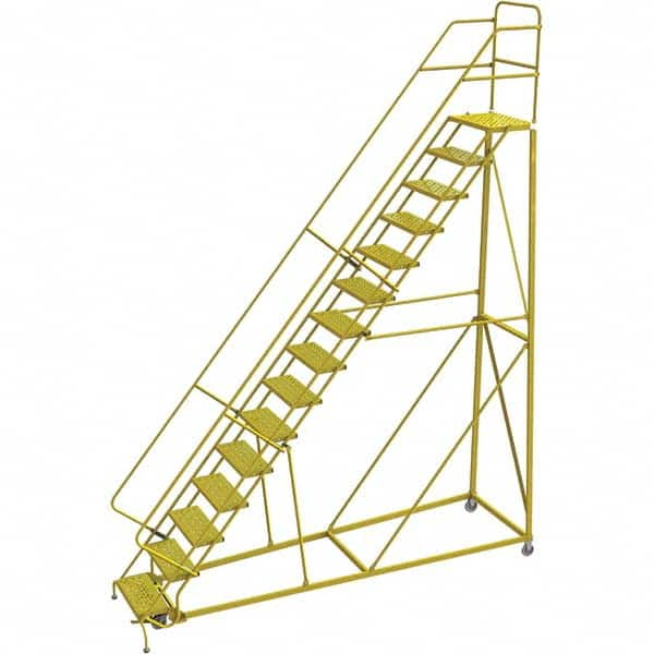 TRI-ARC - Rolling & Wall Mounted Ladders & Platforms Type: Stairway Slope Ladder Style: Forward Descent 50 Degree Incline - Americas Industrial Supply