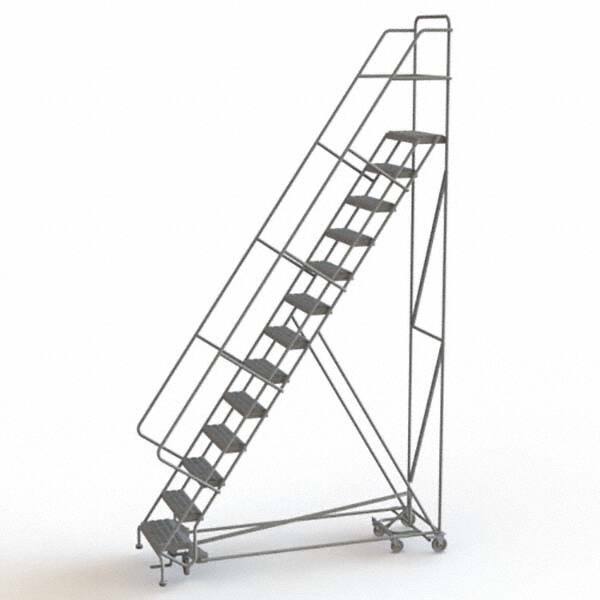 TRI-ARC - Rolling & Wall Mounted Ladders & Platforms Type: All-Directional Ladder Style: Forward Descent 50 Degree Incline - Americas Industrial Supply