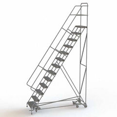 TRI-ARC - Rolling & Wall Mounted Ladders & Platforms Type: All-Directional Ladder Style: Forward Descent 50 Degree Incline - Americas Industrial Supply