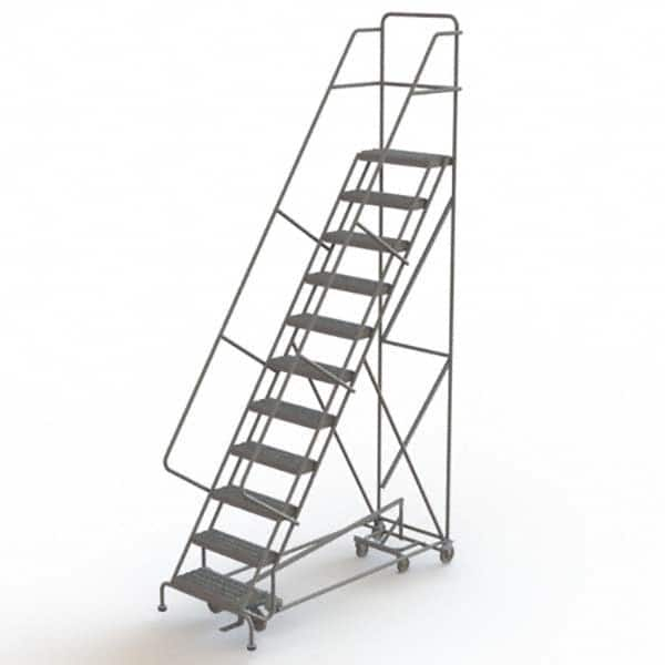 TRI-ARC - Rolling & Wall Mounted Ladders & Platforms Type: All-Directional Ladder Style: Forward Descent 50 Degree Incline - Americas Industrial Supply