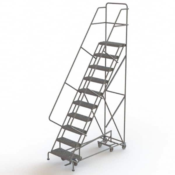 TRI-ARC - Rolling & Wall Mounted Ladders & Platforms Type: All-Directional Ladder Style: Forward Descent 50 Degree Incline - Americas Industrial Supply