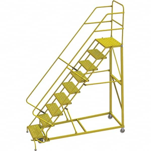 TRI-ARC - Rolling & Wall Mounted Ladders & Platforms Type: Stairway Slope Ladder Style: Forward Descent 50 Degree Incline - Americas Industrial Supply