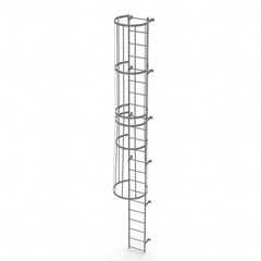 TRI-ARC - Rolling & Wall Mounted Ladders & Platforms Type: Fixed Ladder Style: Safety Cage - Americas Industrial Supply