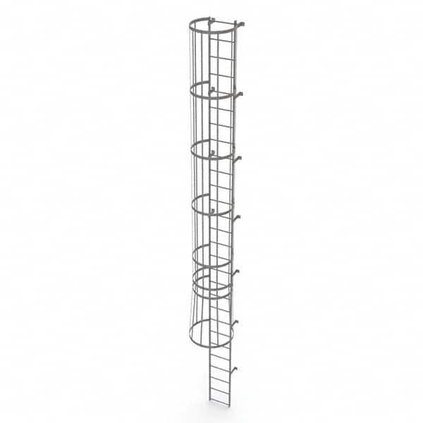 TRI-ARC - Rolling & Wall Mounted Ladders & Platforms Type: Fixed Ladder Style: Safety Cage - Americas Industrial Supply