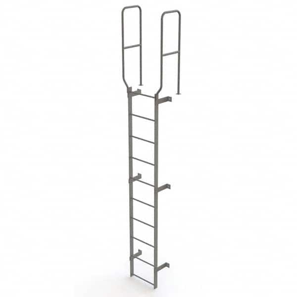 TRI-ARC - Rolling & Wall Mounted Ladders & Platforms Type: Fixed Ladder Style: Safety Cage - Americas Industrial Supply