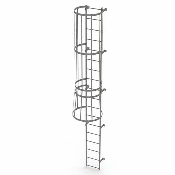 TRI-ARC - Rolling & Wall Mounted Ladders & Platforms Type: Fixed Ladder Style: Safety Cage - Americas Industrial Supply