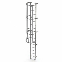 TRI-ARC - Rolling & Wall Mounted Ladders & Platforms Type: Fixed Ladder Style: Safety Cage - Americas Industrial Supply