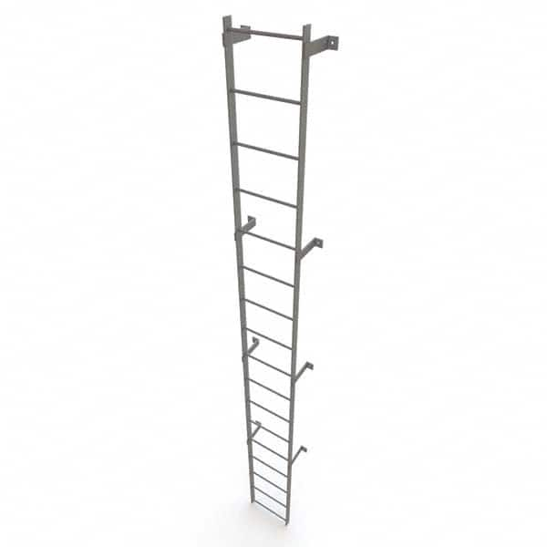 TRI-ARC - Rolling & Wall Mounted Ladders & Platforms Type: Fixed Ladder Style: Safety Cage - Americas Industrial Supply