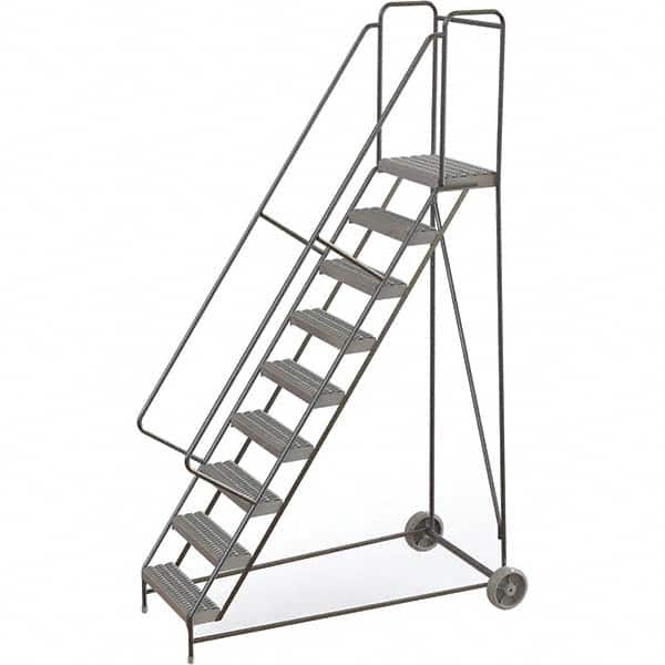 TRI-ARC - Rolling & Wall Mounted Ladders & Platforms Type: Rolling Warehouse Ladder Style: Rolling Safety Ladder - Americas Industrial Supply