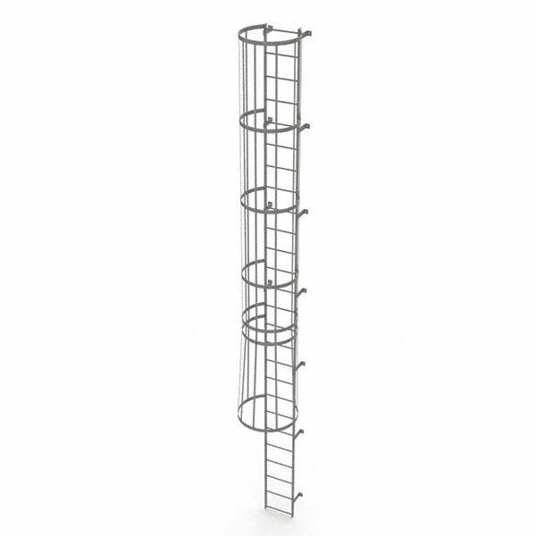 TRI-ARC - Rolling & Wall Mounted Ladders & Platforms Type: Fixed Ladder Style: Safety Cage - Americas Industrial Supply