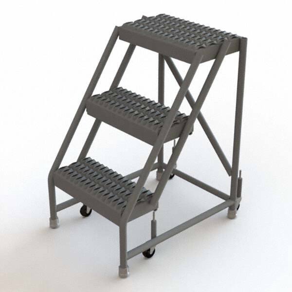 TRI-ARC - Rolling & Wall Mounted Ladders & Platforms Type: Rolling Warehouse Ladder Style: Rolling Platform Ladder - Americas Industrial Supply