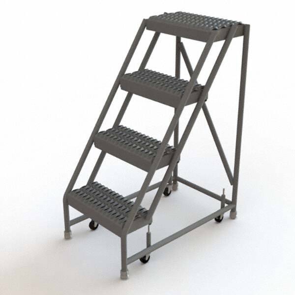 TRI-ARC - Rolling & Wall Mounted Ladders & Platforms Type: Rolling Warehouse Ladder Style: Rolling Platform Ladder - Americas Industrial Supply