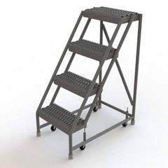 TRI-ARC - Rolling & Wall Mounted Ladders & Platforms Type: Rolling Warehouse Ladder Style: Rolling Platform Ladder - Americas Industrial Supply