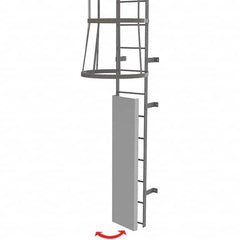 TRI-ARC - Ladder Accessories Type: Door For Use With: Tri-Arc Fixed Gray Steel Ladders - Americas Industrial Supply