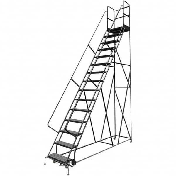 TRI-ARC - Rolling & Wall Mounted Ladders & Platforms Type: Rolling Warehouse Ladder Style: Rolling Platform Ladder - Americas Industrial Supply