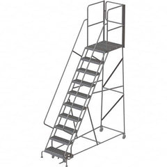 TRI-ARC - Rolling & Wall Mounted Ladders & Platforms Type: Rolling Warehouse Ladder Style: Rolling Platform Ladder - Americas Industrial Supply