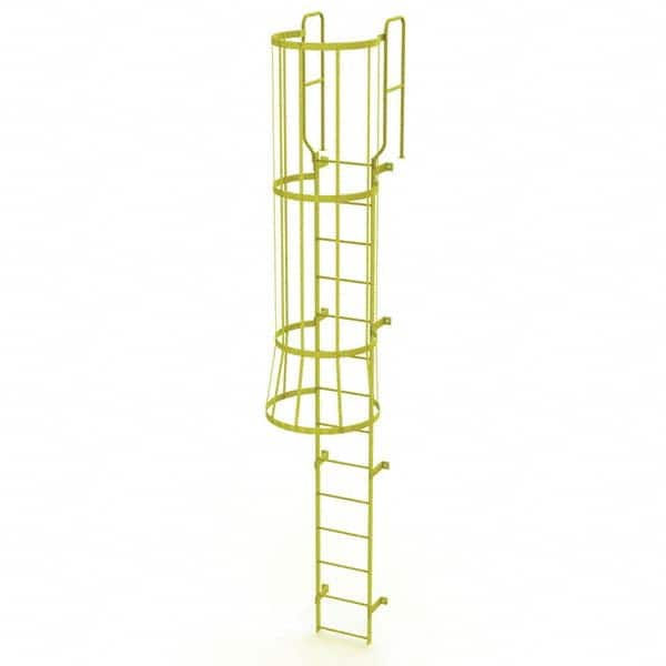 TRI-ARC - Rolling & Wall Mounted Ladders & Platforms Type: Fixed Ladder Style: Safety Cage - Americas Industrial Supply