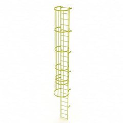 TRI-ARC - Rolling & Wall Mounted Ladders & Platforms Type: Fixed Ladder Style: Safety Cage - Americas Industrial Supply