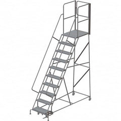 TRI-ARC - Rolling & Wall Mounted Ladders & Platforms Type: Rolling Warehouse Ladder Style: Rolling Platform Ladder - Americas Industrial Supply