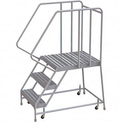 TRI-ARC - Rolling & Wall Mounted Ladders & Platforms Type: Rolling Warehouse Ladder Style: Rolling Safety Ladder - Americas Industrial Supply